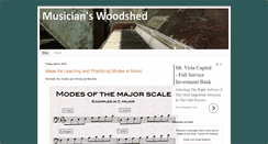 Desktop Screenshot of musicianswoodshed.com