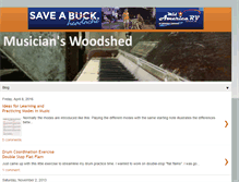 Tablet Screenshot of musicianswoodshed.com
